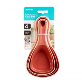   Bewello Mérőkanál szett - műanyag - 17 x 9,3 x 6 cm - 4 db / csomag (57549P)