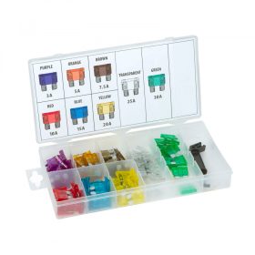   MNC Biztosíték készlet + kiszedő, tárolódobozban - 97 db - 3-30A (05715)