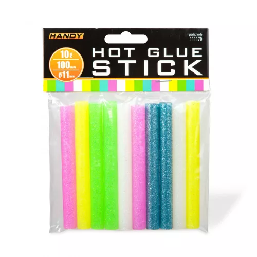 Handy Ragasztórúd - 11 x 100 mm - Fluoreszkáló színes - 10 db / csomag (11117D)