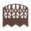 Garden of Eden Virágágyás szegély / kerítés - 16 x 15 cm - barna - 20 db / csomag (11468N)