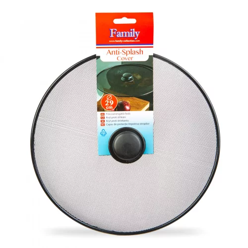 Family Fröccsenésgátló fedő - 29 cm - fekete (56263)