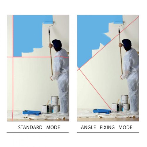 Handy Lézeres szintező - mini - 2 x AAA - max 10 m - piros lézerrel (10057)