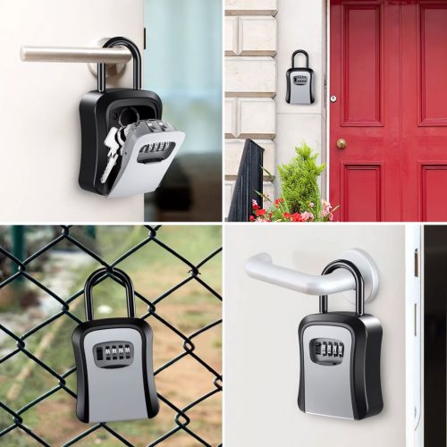 Delight Kulcsszéf - reteszelhető akasztó - fém - 170 x 95 x 40 mm (55574)