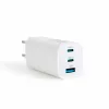 Delight Hálózati Adapter USB + Type-C PD45W gyorstöltéssel - fehér (55060)