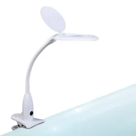   Handy Asztali LED lámpa - nagyítóval - csipeszes - fehér (10800)