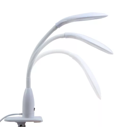 Handy Asztali LED lámpa - nagyítóval - csipeszes - fehér (10800)