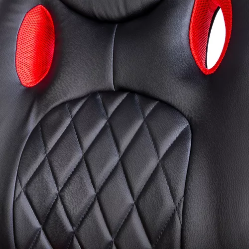 BeMaDa Gamer szék karfával - fekete / piros - 71 x 53 cm / 53 x 47 cm (BMD1116RD)