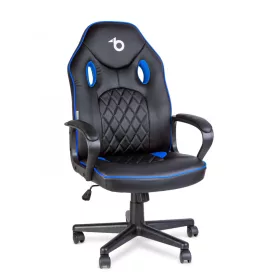   BeMaDa Gamer szék karfával - fekete / kék - 71 x 53 cm / 53 x 47 cm (BMD1116BL)