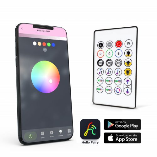 Garden Of Eden Smart fényfüzér - 100-240V - 66 RGB LED - 10 m - Bluetooth (58386)