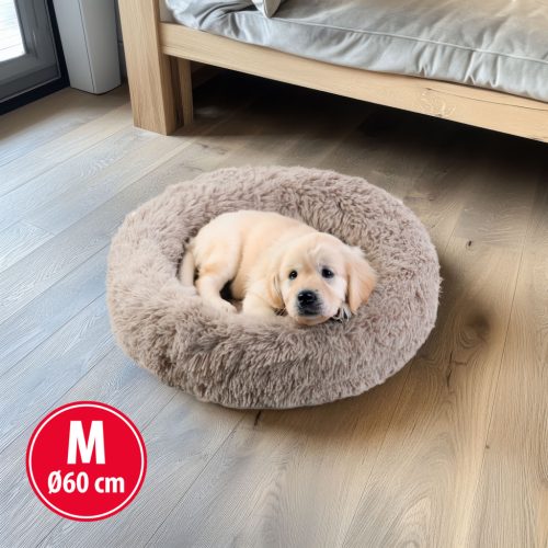 Yummie Kutyafekhely - kör - "M" méret - 60 cm - világosbarna (60040A)