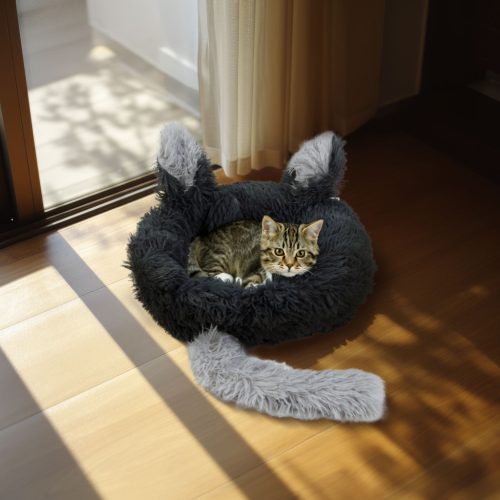 Yummie Macskafekhely - kör - 40 cm - fekete (60044A)