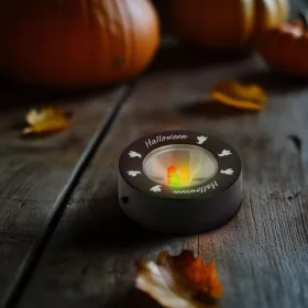   Family Halloween-i LED hangulatvilágítás - 3 LED - 3 x AAA - fekete, szellem (58178C)