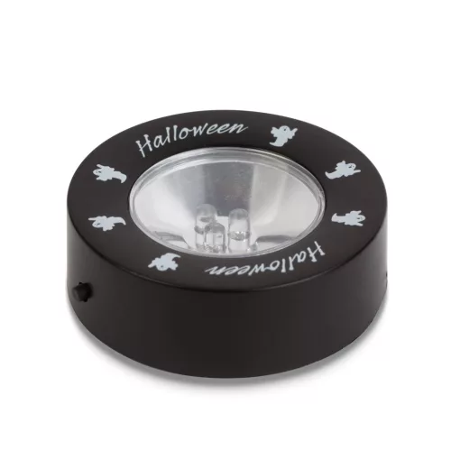 Family Halloween-i LED hangulatvilágítás - 3 LED - 3 x AAA - fekete, szellem (58178C)
