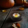Family Halloween-i LED hangulatvilágítás - 3 LED - 3 x AAA - fekete, tök (58178D)