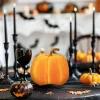Family Halloween-i tök dekoráció - 16,5 cm - narancssárga - habszivacs - glitteres (56540A)