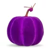 Family Halloween-i tök dekoráció - 16,5 cm - lila - habszivacs - glitteres (56540B)