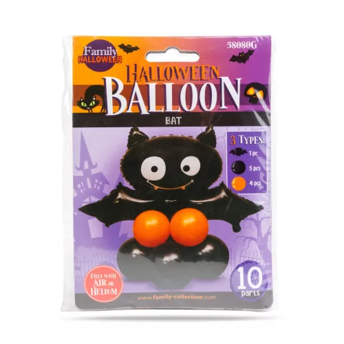 Family Halloween lufi - denevér - 10 db / csomag (58080G)