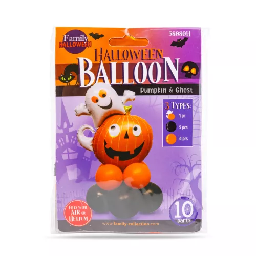 Family Halloween lufi szett - tök - 10 db / csomag (58080H)
