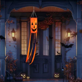   Family Halloween-i szélzsák dekoráció - tök - narancssárga - 122 cm (56552A)