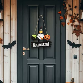   Family Halloween-i dekor fából - manó - akasztható - 24 x 15 cm (56553)