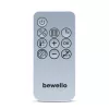 Bewello Fali hősugárzó törölközőtartóval - 800/2000W - 240V - fehér (BW2104)