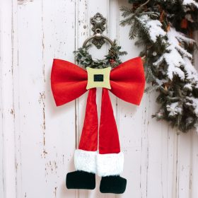   Family Karácsonyi dísz - masni, glitteres övcsattal - 25 x 40 cm (58949)