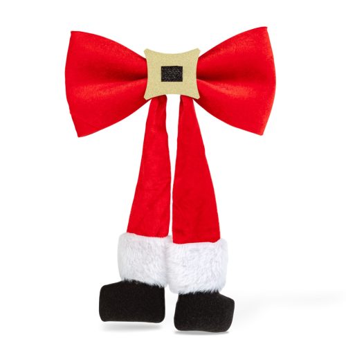 Family Karácsonyi dísz - masni, glitteres övcsattal - 25 x 40 cm (58949)