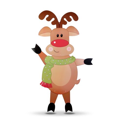 Family Karácsonyi dekoráció - rénszarvas - papír - 90 cm (58965C)