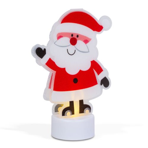 Family LED-es dekoráció - melegfehér - Mikulás - elemes (58976A)