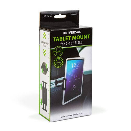 MNC Univerzális tablettartó fejtámlára - 18 x 7 x 12 cm - fekete (55009C)