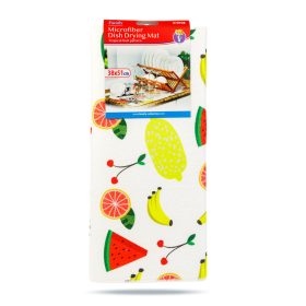   Family Mikroszálas edényszárító alátét - 38 x 51 cm - déligyümölcs mintás (57093B)