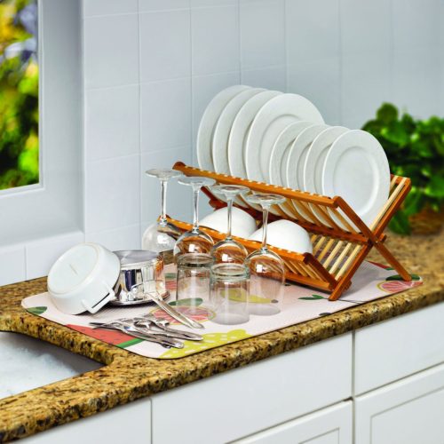 Family Mikroszálas edényszárító alátét - 38 x 51 cm - déligyümölcs mintás (57093B)