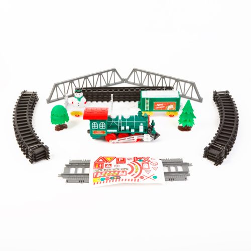 Bewello Karácsonyi kisvasút - zenél, világít - elemes (BW2043)