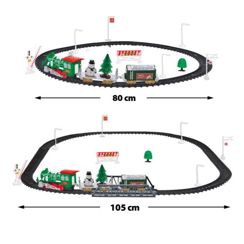 Bewello Karácsonyi kisvasút - zenél, világít - elemes (BW2043)