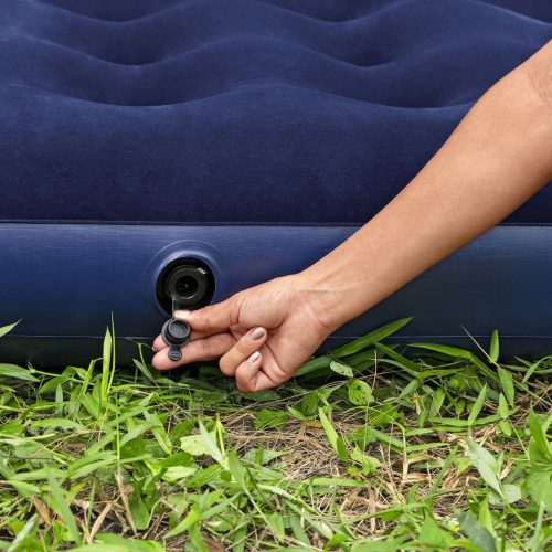 Bestway Felfújható matrac - egyszemélyes, velúr - kék - 191 x 137 x 22 cm (56434)