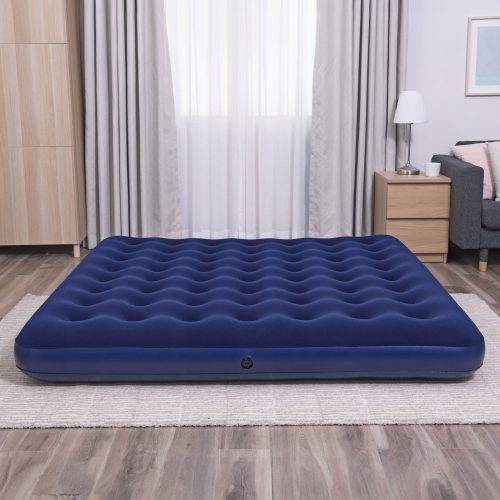 Bestway Felfújható matrac - kétszemélyes, velúr - kék - 203 x 183 x 22 cm (56436)