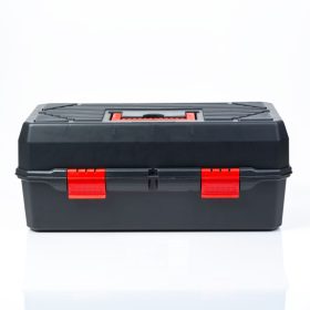   Handy Kinyitható tálcás szerszámosláda - műanyag - 250 x 495 x 230 mm (10986)