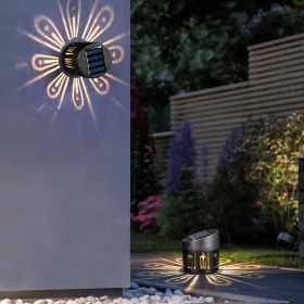   Garden Of Eden Szolár dekorlámpa - fali / álló - 8 x 9 cm - 1 melegfehér SMD LED (11784)