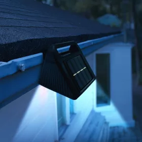   Garden Of Eden Szolár ereszcsatorna fény - 6 hidegfehér SMD LED - fekete (11443)