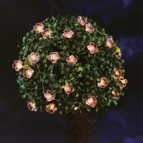   Garden Of Eden Szolár fényfüzér - virág - 2,4 m - 25 melegfehér LED (55218C)