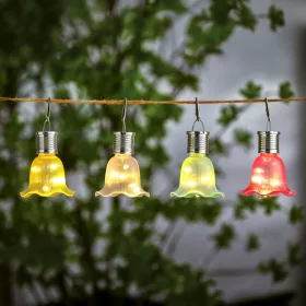   Garden Of Eden Felakasztható szolár virág - 4 féle - 3 melegfehér LED - 17,5 x 9,5 cm (11737)