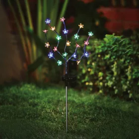  Garden Of Eden Leszúrható szolár virág - 20 színes LED - 65 cm (11274)