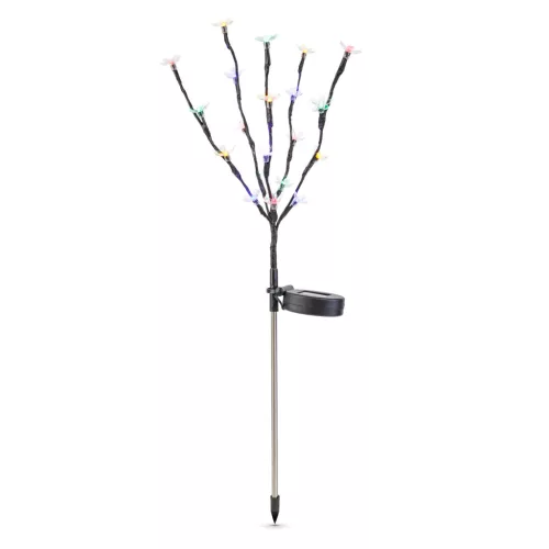 Garden Of Eden Leszúrható szolár virág - 20 színes LED - 65 cm (11274)