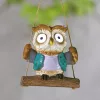 Garden Of Eden Felakasztható szolár dekoráció - bagoly - 2 fehér LED - 10 x 6 x 28 cm (11428E)