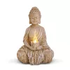 Garden Of Eden Szolár Buddha gyertyával - 1 melegfehér LED - 12,5 x 8,5 x 19 cm (11269)