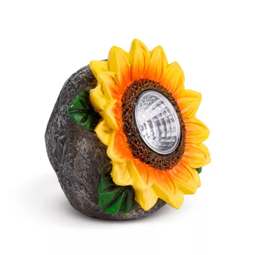 Garden Of Eden Szolár napraforgó - 2 fehér LED - 5 x 8 x 8,6 cm (11762C)