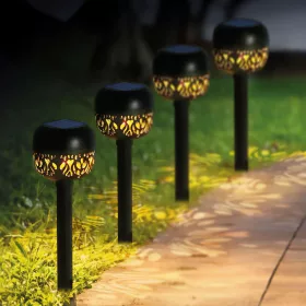   Garden Of Eden Leszúrható szolár lámpa - 1 melegfehér LED - 8 x 8 x 38 cm (11276)