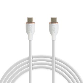   Delight Adatkábel - Type-C / Type-C - fehér - 1 m - 3 A - 60 W (55554WH-1)