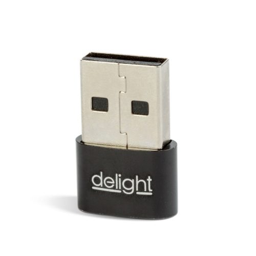 Delight Adapter - Type-C / USB-A - 2,4A - 5V (55556BK)