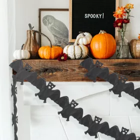 Halloween-i papír girland - denevér - 3 m (56509B)